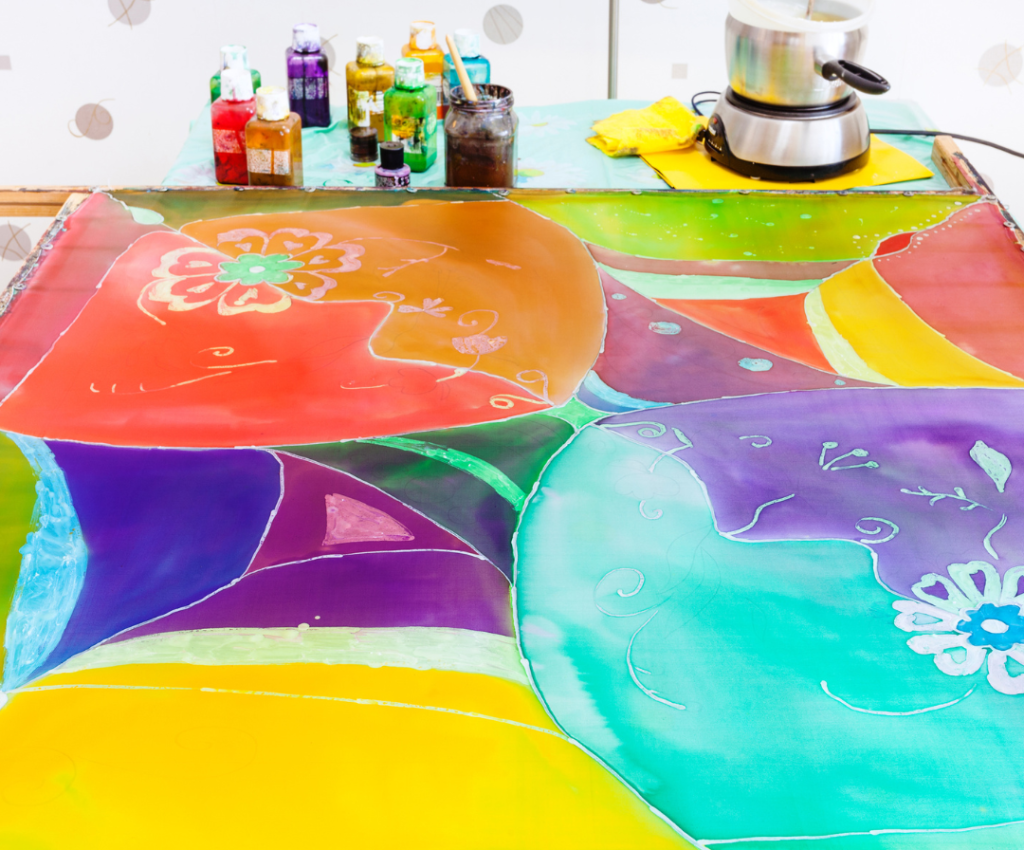 malowanie na jedwabiu